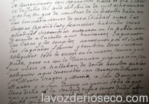 Documento de 1808 escrito por el cura de Santa María.